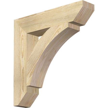 Ekena Millwork Thorton Slat Rough Sawn Bracket, Douglas Fir, 4"W x 20"D x 20"H BKT04X20X20THR06RDF